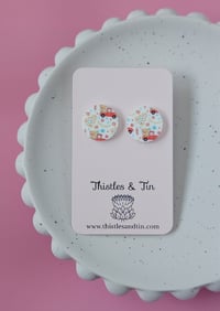 Image 5 of Printed Christmas Studs
