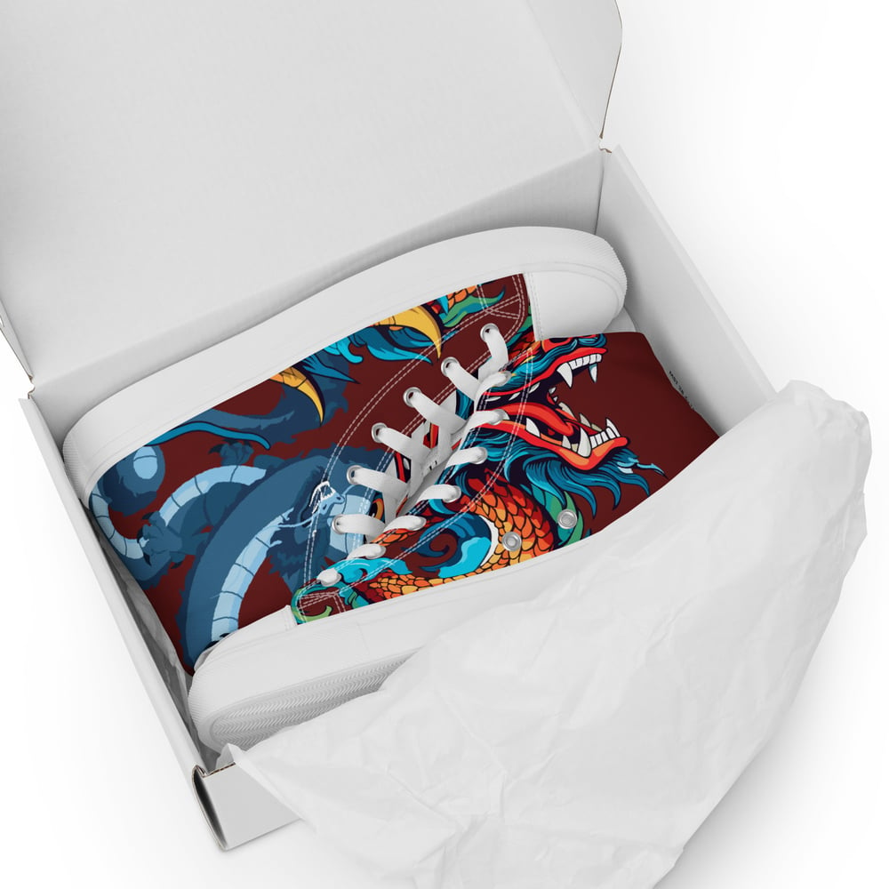 ZEN EXP - “Double dragon” Men’s high top canvas shoes