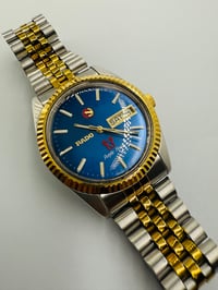 Image 3 of Rado Purple Horse Day Date Blue Dial 2/Tone Automatic Men’s Watch