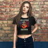 Women’s Crop Tee flag fish 