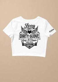 Image 1 of Cropped “Lovey” Tee
