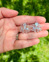 Image 2 of Glitter Octopus Stud Earring
