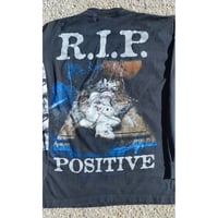 Image 10 of VTG 1999 Cradle of Filth Life is my Sacrifice Blue Grape Long Sleeve T-Shirt Size (L)
