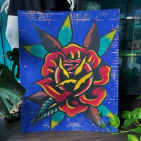 Image of rose on cardboard *pickup only*