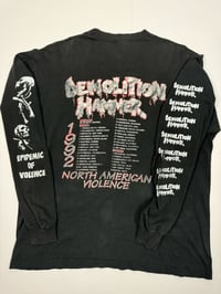 Image 5 of 1992- Demolition Hammer Epidemic of Violence NA tour longsleeve