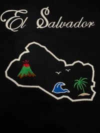 Image 1 of EL SALVADOR EMBROIDERED UNISEX- SHIRT 