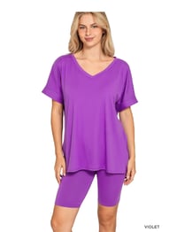 Violet Chill Shorts Set