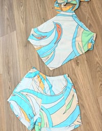 Satin pattern two piece 