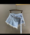 Denim short skirts 