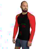 Image 3 of Enigma Red Men's Rash Guard