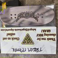 Image 4 of UV Sensitive Color Shift Engraved Split Ply 35mm Egg (Squire Mold)