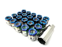 Image 1 of Chasing JS Titanium Open End Lug Nuts (short) 28mm