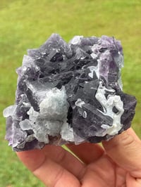 Image 20 of Purple Polyhedral Pyramid & Cubic Fluorite Specimen #2044