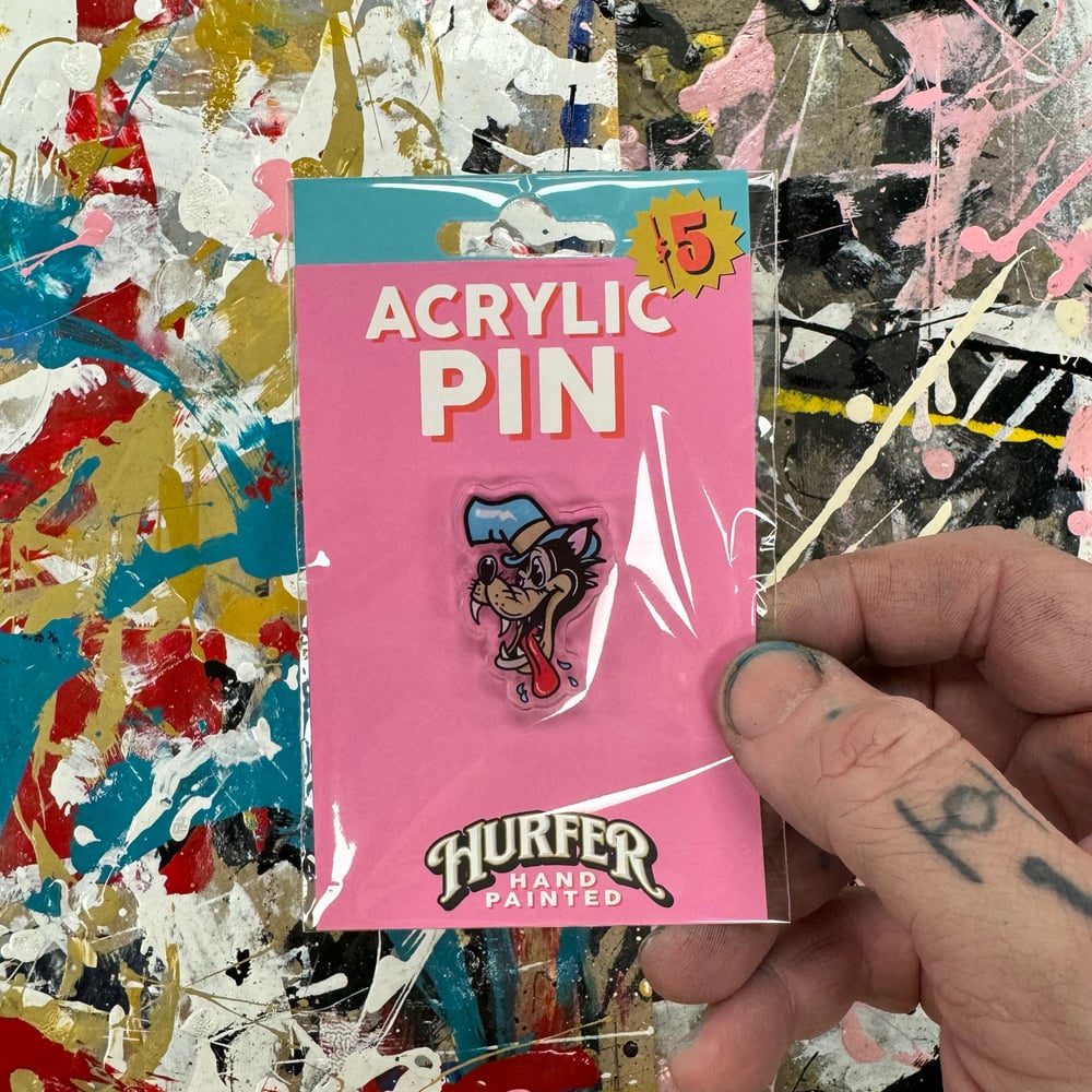 Big Bad Wolf- acrylic pin