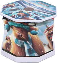Image 3 of Winter Highland Cows Foldable Lamp