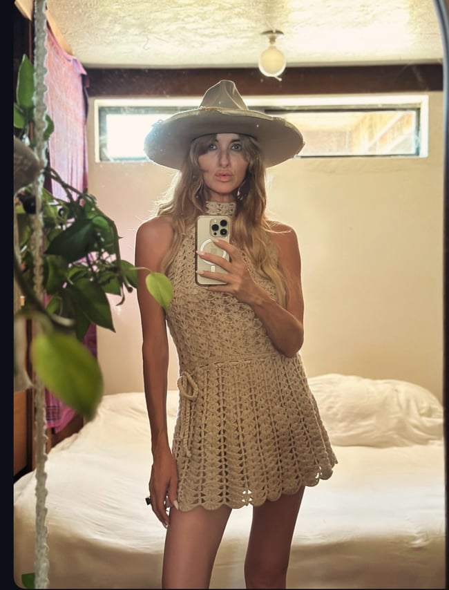 late 60s crochet wool Birkin mini