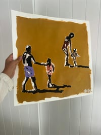 Image 1 of Hold My Hand hand painted Paper Print 