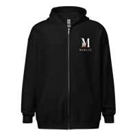 Image 2 of MamaFe Logo White Font Unisex heavy blend zip hoodie