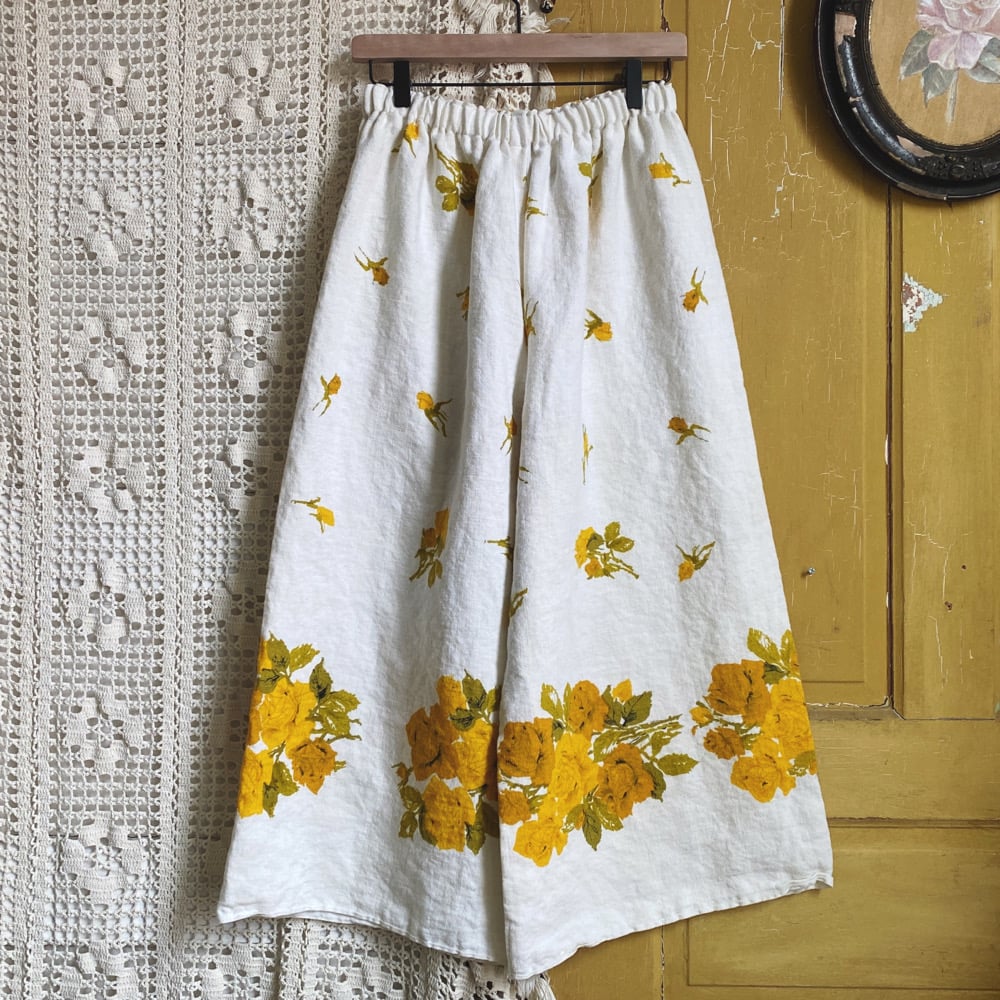 Image of Harvest Roses Tablecloth Granny Pants