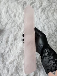 Image 8 of 12" Large Rose Quartz Crystal Towers - 6 Styles