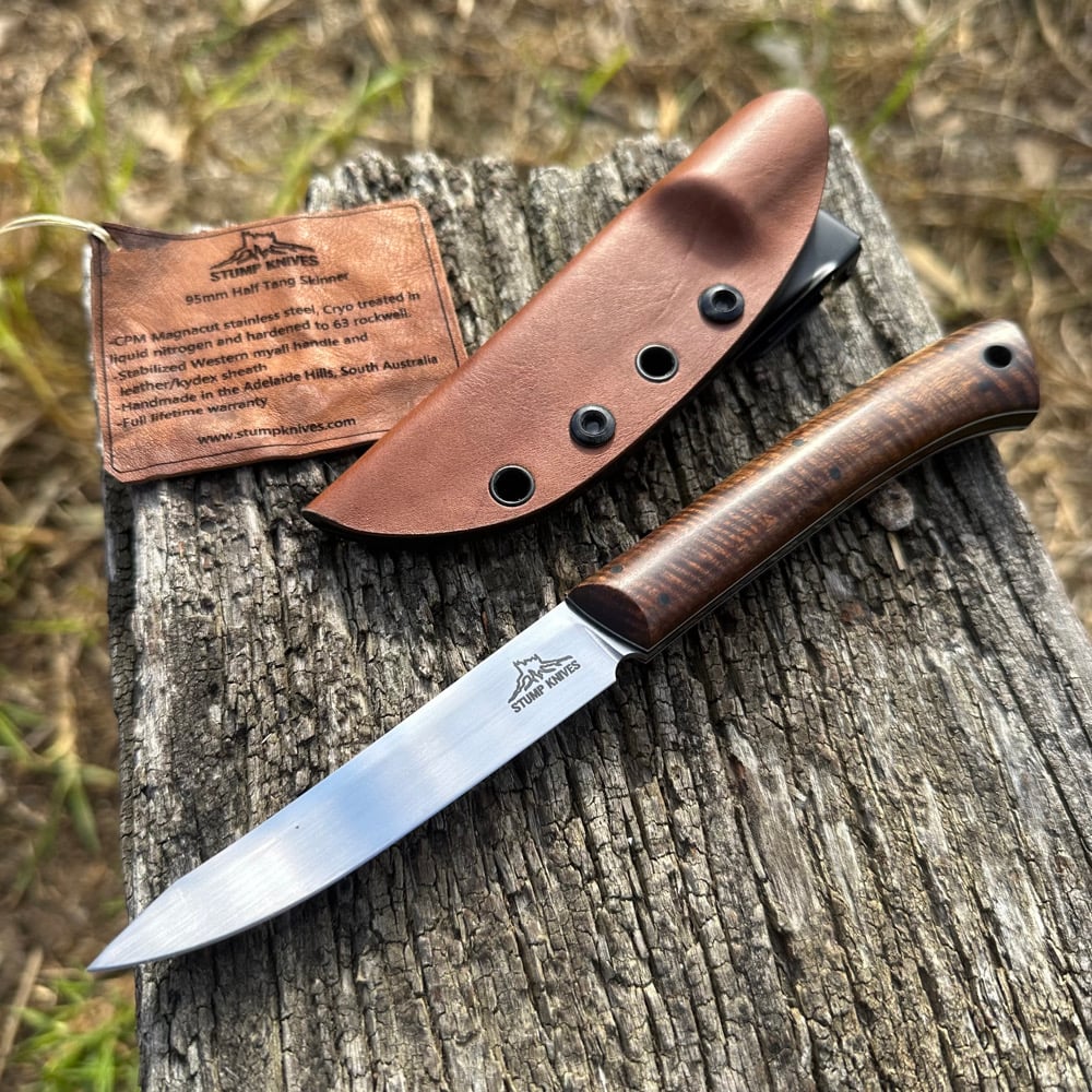 Image of 95mm Half Tang small skinner Magnacut Myall