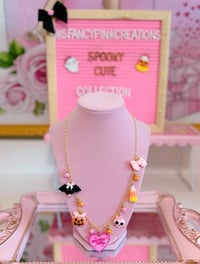 Image 2 of 22k Gold Plated Halloween Queen Charm Necklace