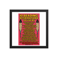 Image 1 of Beading Affirmations Framed poster
