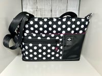 Image 1 of Black & Hot pink tote