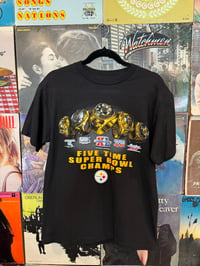 Image 1 of Y2K Steelers 5x Champs Tshirt Medium