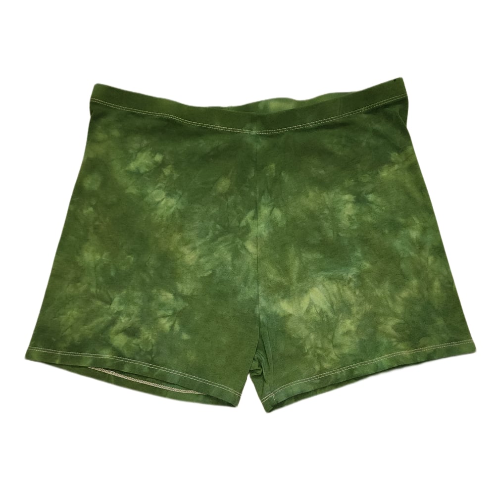 Image of 3x green goddess shorty shorts 