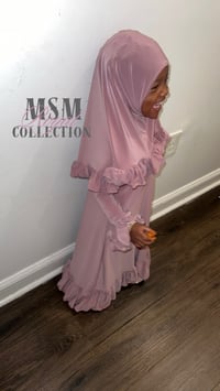 Image 1 of Little Muslimah Ruffled Set