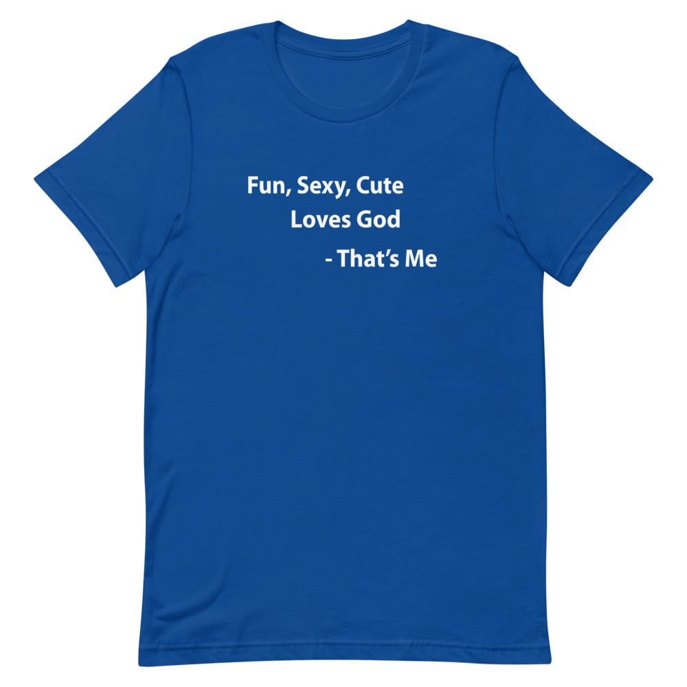 FUN, SEXY, CUTE TEE - Black/Blue