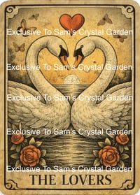 The Lovers Tarot Print- Swans 