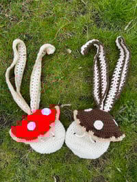 Image 3 of Mushroom mini crochet backpack 