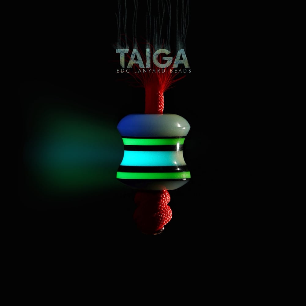 Taiga EDC lanyard beads (GLOW)