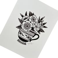 Floral Teacup Print