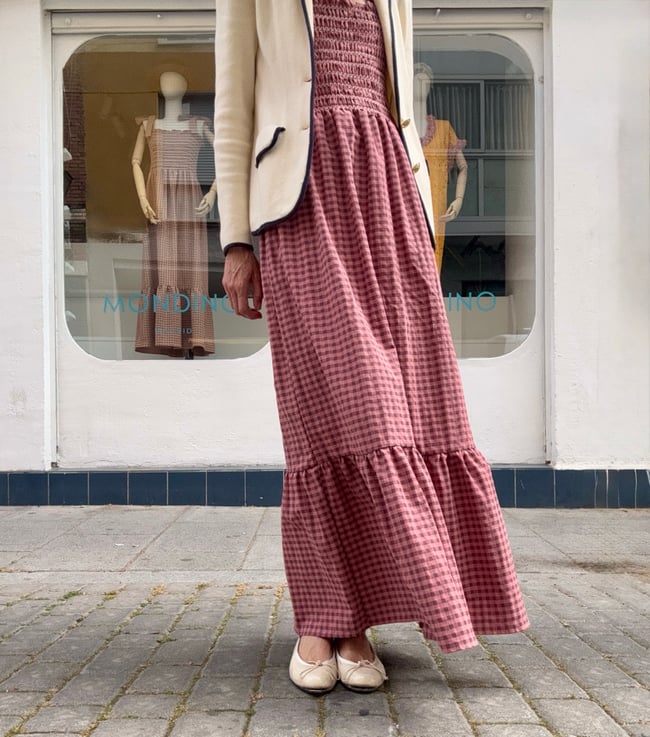 ROSEWOOD GINGHAM LELÉ DRESS