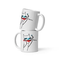 Image 3 of beautiful White glossy mug 