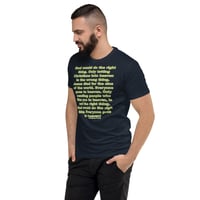 Image 6 of God Would Do The Right Thing Fitted Short Sleeve T-shirt