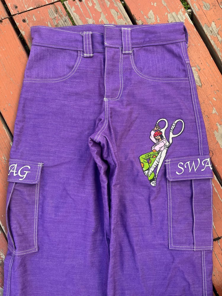 Image of PURPLE SIGNATURE PANTS 
