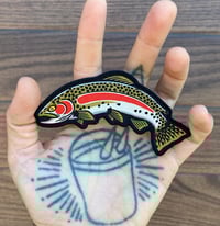 4’ inch Rainbow Trout Patch copy