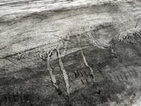 Image 3 of large abstract landscape in charcoal