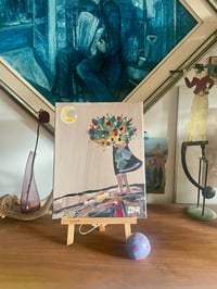 Image 1 of Mixed Media Drawing on Canvas