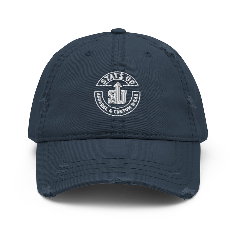 Image of Distressed Otto Cap (White Logo)