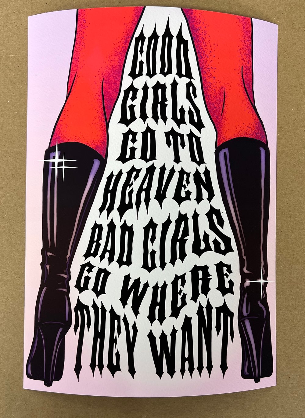 BAD GIRLS PRINT