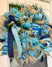 Image 4 of Beachy Welcome Wreath