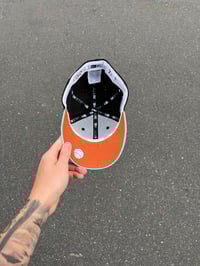 Image 4 of  RUST BRIM CORDUROY CROWN  PARTLY CLOUDY COLORADO ROCKIES CUSTOM FITTED CAP