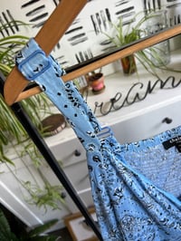 Image 2 of NWT blue printed dress