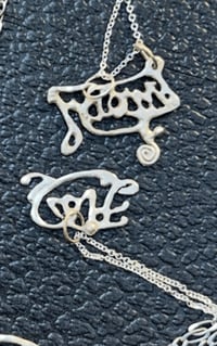 Image 3 of Name plate custom charm