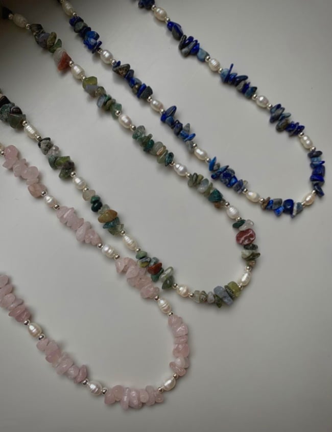 Crystal and Freshwater Pearl Necklace